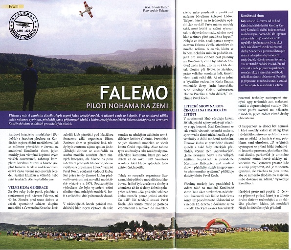 FALEMO - piloti nohama na zemi, Náchodský Swing, červen 2011, str. 18-19.