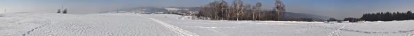 Panorama z mrazivého nedělní polétání 12. 2. 2012